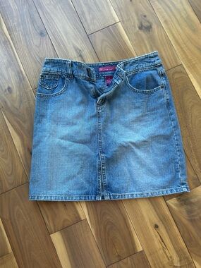 SO Light Blue Denim Mini Skirt